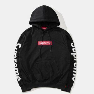 Black Red White Supreme Hoodie